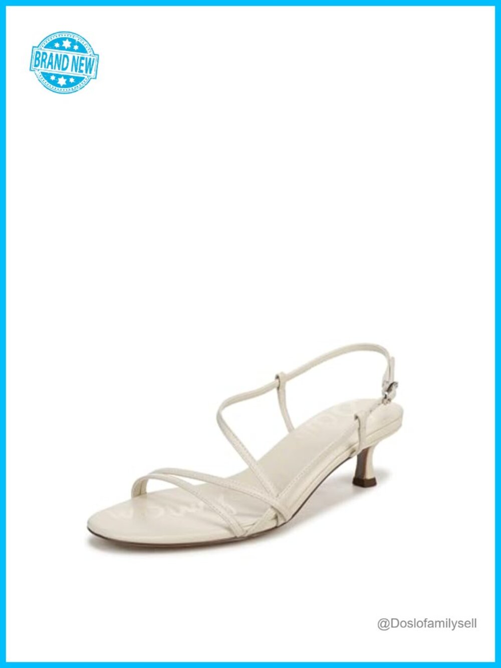 Kitten Heel Sandals Leather Open Toe Dressy Buckle Closure